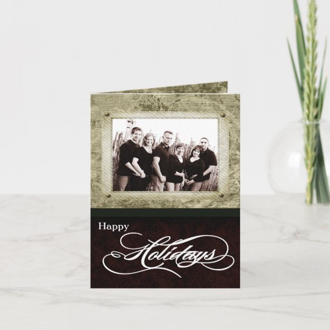 5x7 Personalized FOLDING PHOTO Christmas Card (Front)