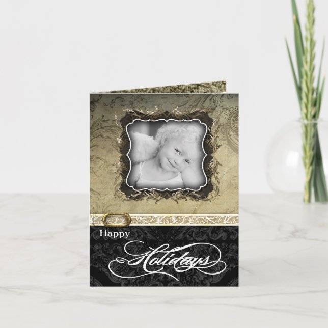 5x7 Personalized FOLDING PHOTO Christmas Card (Front)