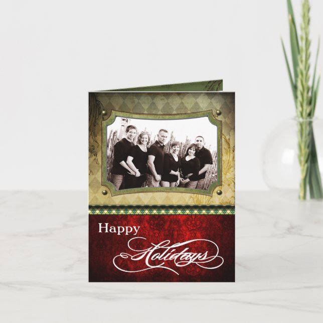 5x7 Personalized FOLDING PHOTO Christmas Card (Front)