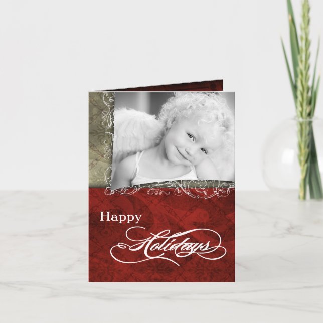5x7 Personalized FOLDING PHOTO Christmas Card (Front)