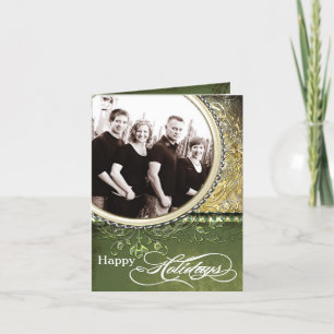 5x7 Personalized FOLDING PHOTO Christmas Card