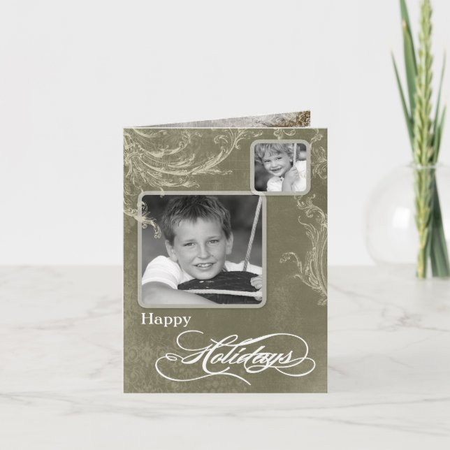 5x7 Personalized FOLDING PHOTO Christmas Card (Front)
