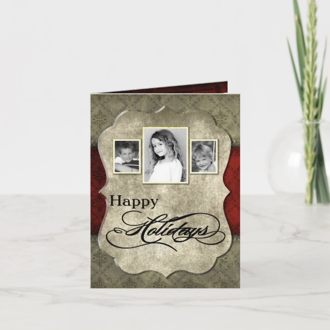 5x7 Personalized FOLDING PHOTO Christmas Card (Front)