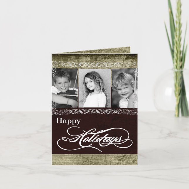 5x7 Personalized FOLDING PHOTO Christmas Card (Front)