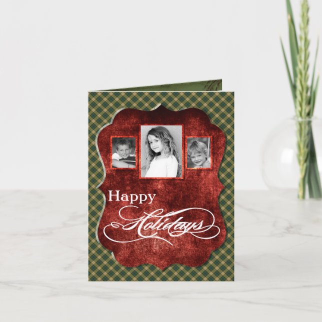 5x7 Personalized FOLDING PHOTO Christmas Card (Front)