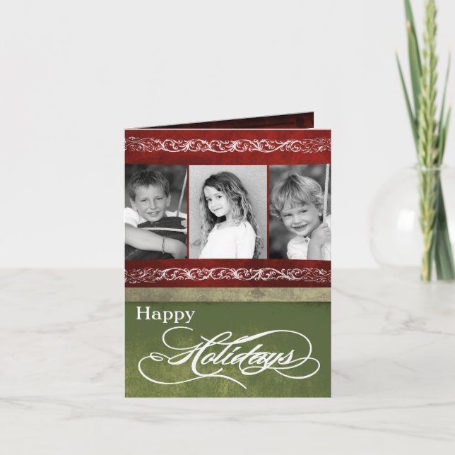 5x7 Personalized FOLDING PHOTO Christmas Card (Front)
