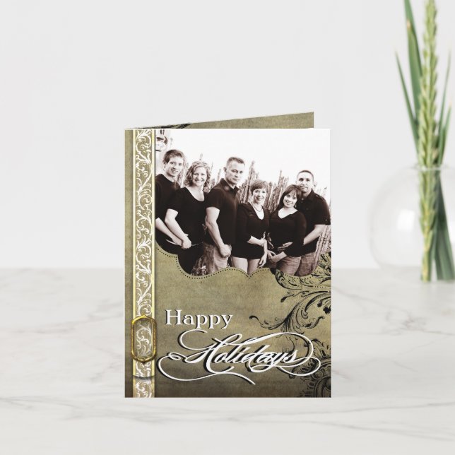 5x7 Personalized FOLDING PHOTO Christmas Card (Front)