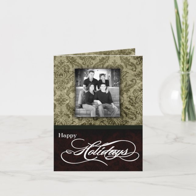 5x7 Personalized FOLDING PHOTO Christmas Card (Front)