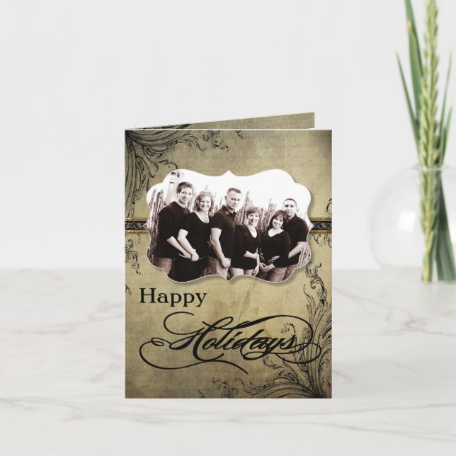 5x7 Personalized FOLDING PHOTO Christmas Card (Front)