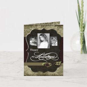 5x7 Personalized FOLDING PHOTO Christmas Card