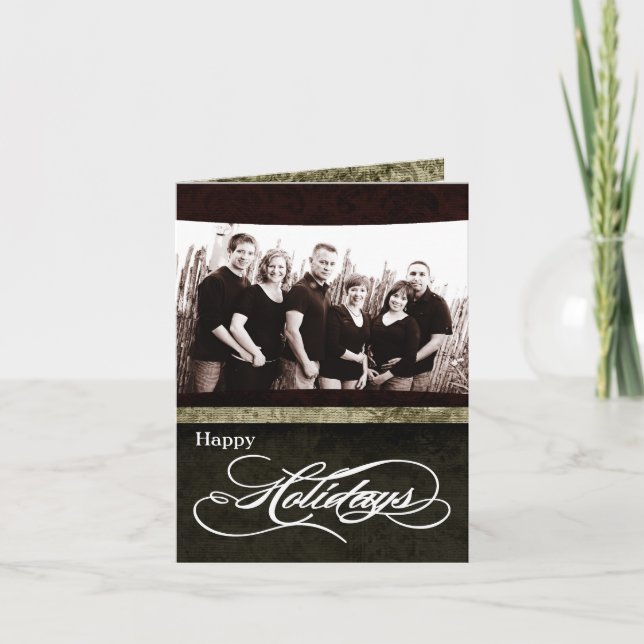 5x7 Personalized FOLDING PHOTO Christmas Card (Front)