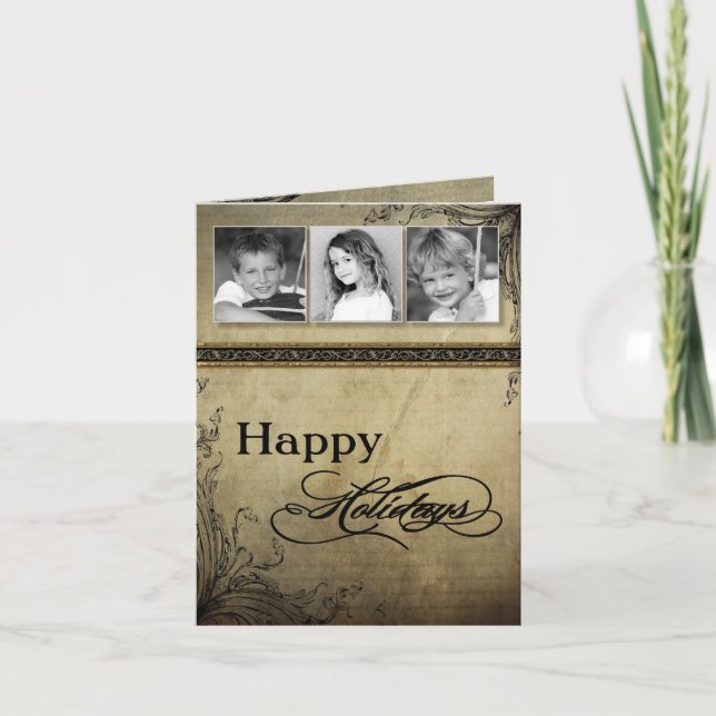 5x7 Personalized FOLDING PHOTO Christmas Card (Front)