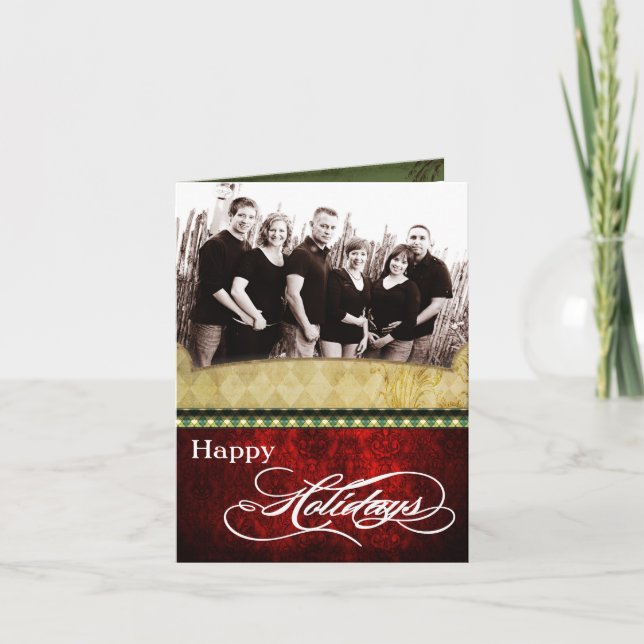 5x7 Personalized FOLDING PHOTO Christmas Card (Front)