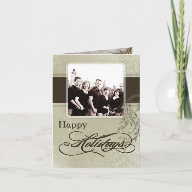 5x7 Personalized FOLDING PHOTO Christmas Card (Front)
