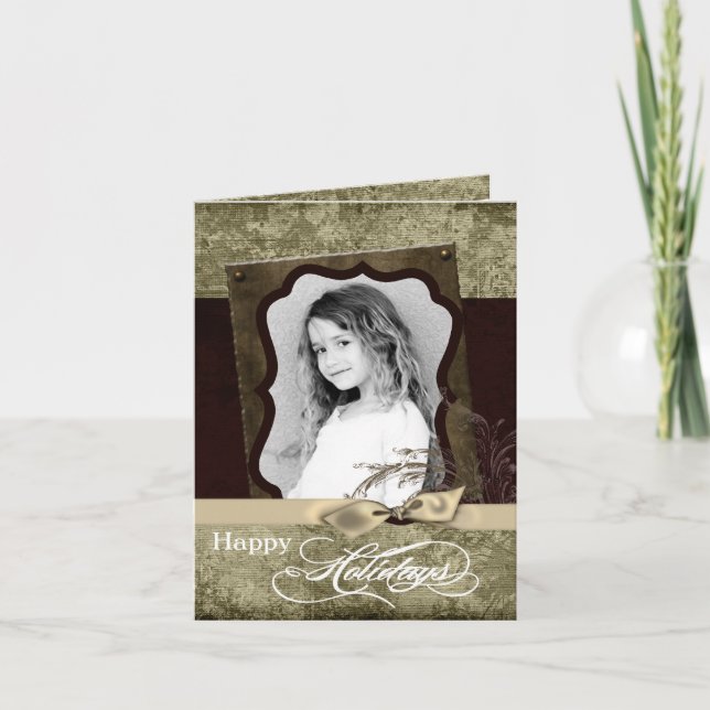 5x7 Personalized FOLDING PHOTO Christmas Card (Front)