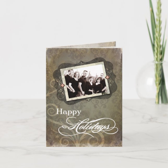 5x7 Personalized FOLDING PHOTO Christmas Card (Front)