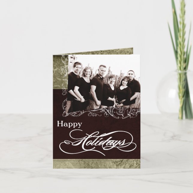 5x7 Personalized FOLDING PHOTO Christmas Card (Front)