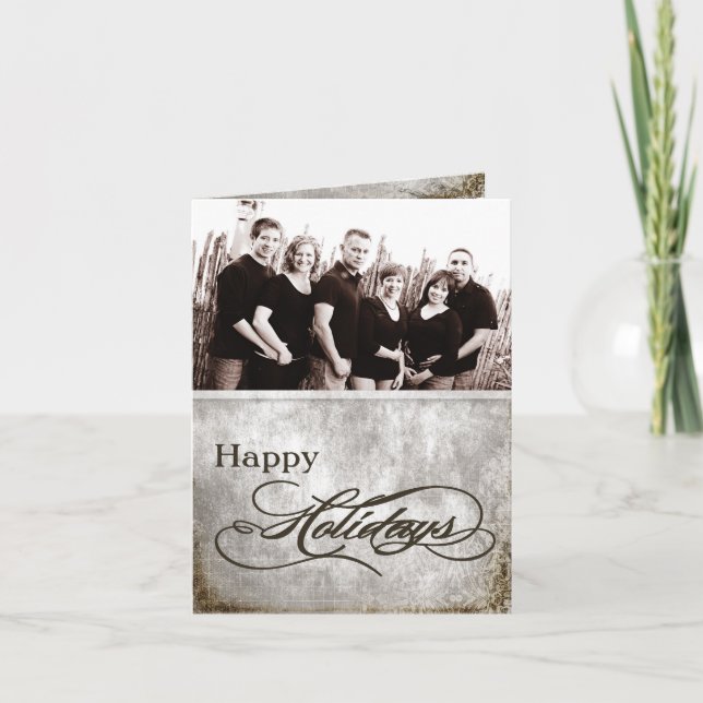 5x7 Personalized FOLDING PHOTO Christmas Card (Front)