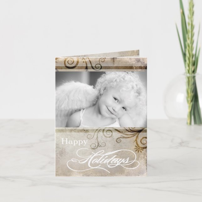 5x7 Personalized FOLDING PHOTO Christmas Card (Front)
