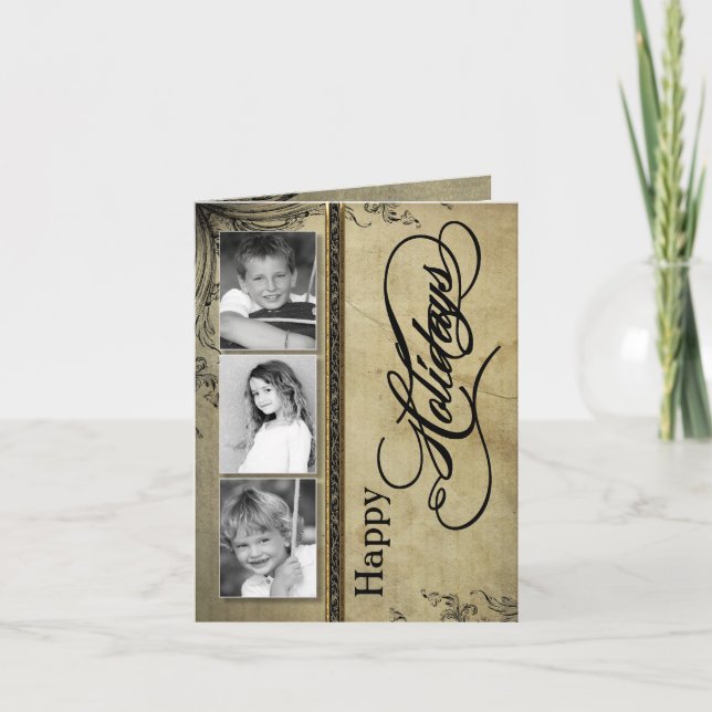 5x7 Personalized FOLDING PHOTO Christmas Card (Front)