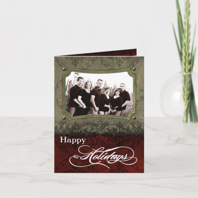 5x7 Personalized FOLDING PHOTO Christmas Card (Front)