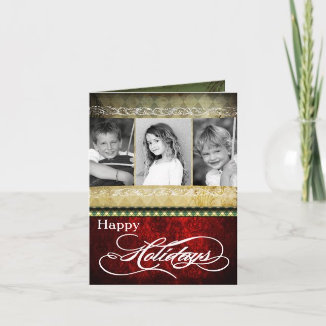 5x7 Personalized FOLDING PHOTO Christmas Card (Front)
