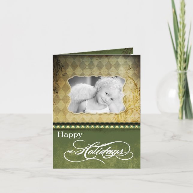 5x7 Personalized FOLDING PHOTO Christmas Card (Front)