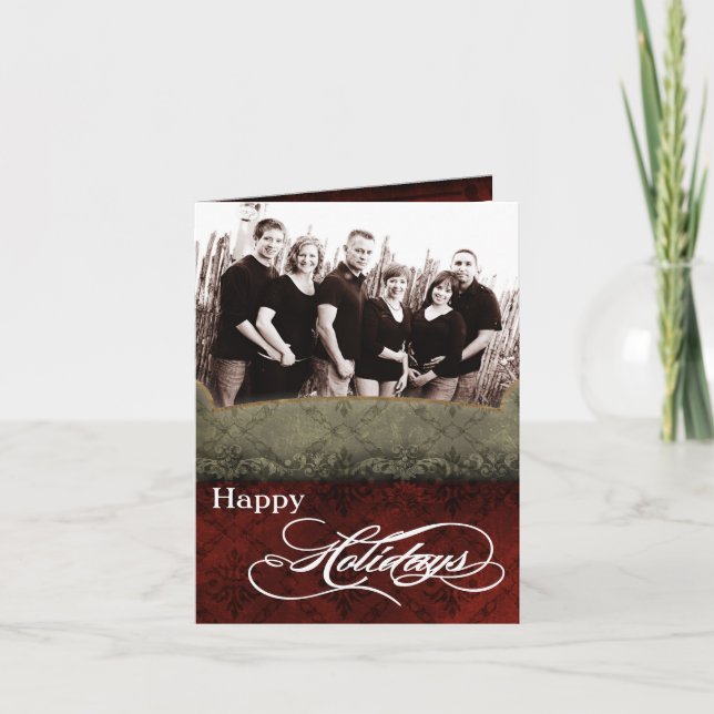 5x7 Personalized FOLDING PHOTO Christmas Card (Front)