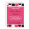 5x7 Pink Polka Dot Graduation Invitation Announcem