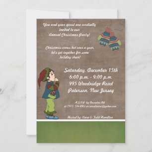 5x7 Recherche de gants d'hiver Invitation