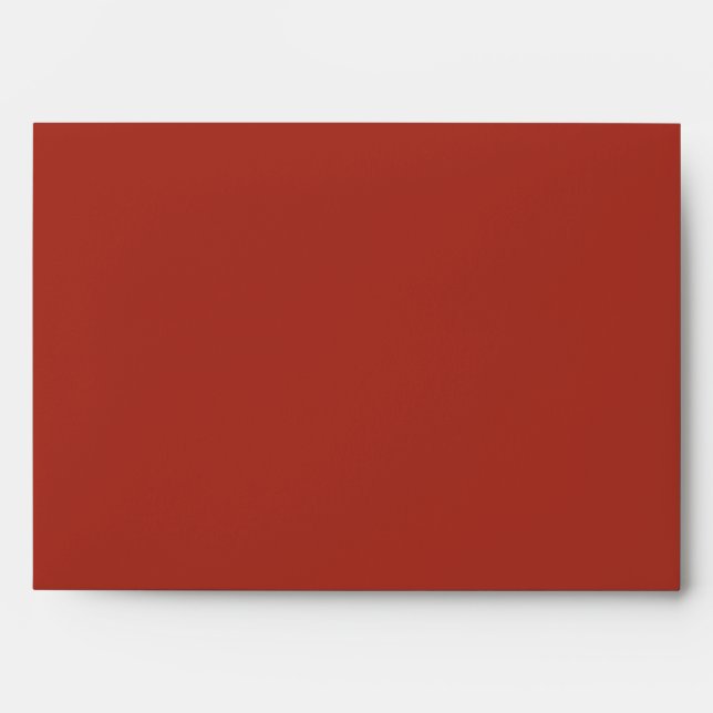 5x7 Red Outside Fall Striped Inside Envelope (Front)