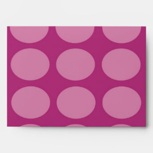 5x7 Safari Polkadot Outside Pink Inside Envelope