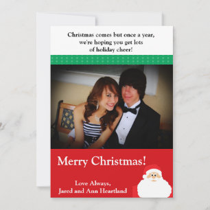 5x7 Santas Beard Chirstmas Invitation