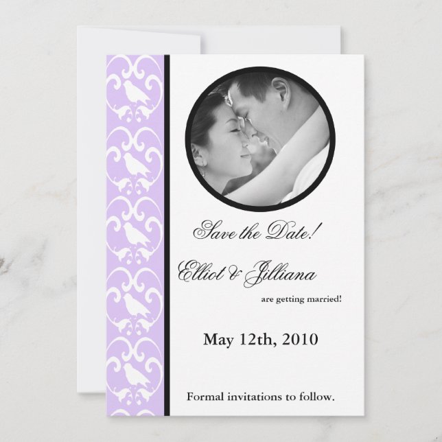 5x7 Save the Date Photo Engagement Announcement (Front)