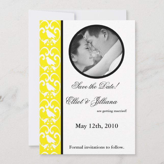 5x7 Save the Date Photo Engagement Announcement (Front)