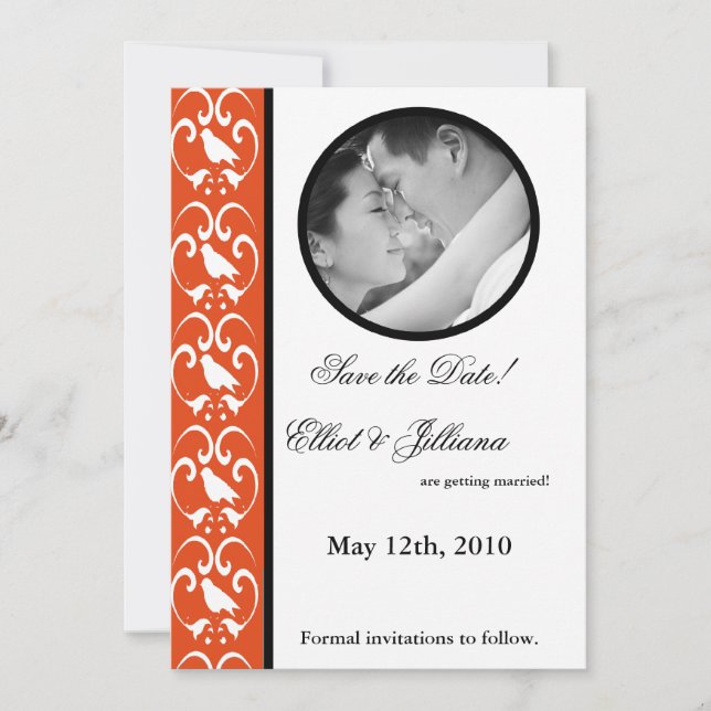 5x7 Save the Date Photo Engagement Announcement (Front)