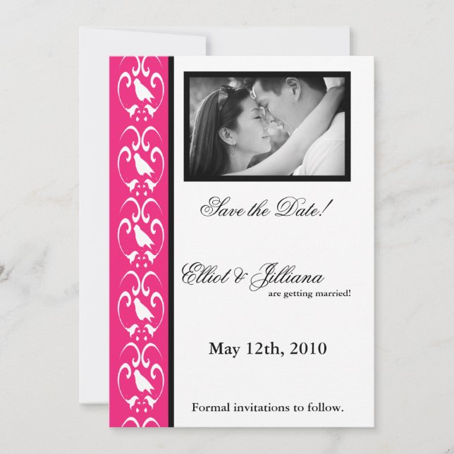 5x7 Save the Date Photo Engagement Announcement (Front)