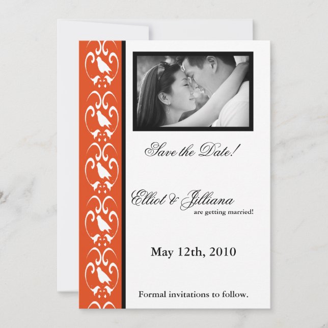 5x7 Save the Date Photo Engagement Announcement (Front)