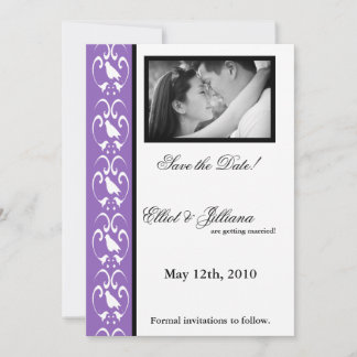 5x7 Save the Date Photo Engagement Announcement