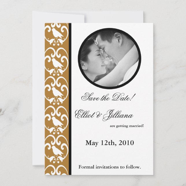 5x7 Save the Date Photo Engagement Announcement (Front)