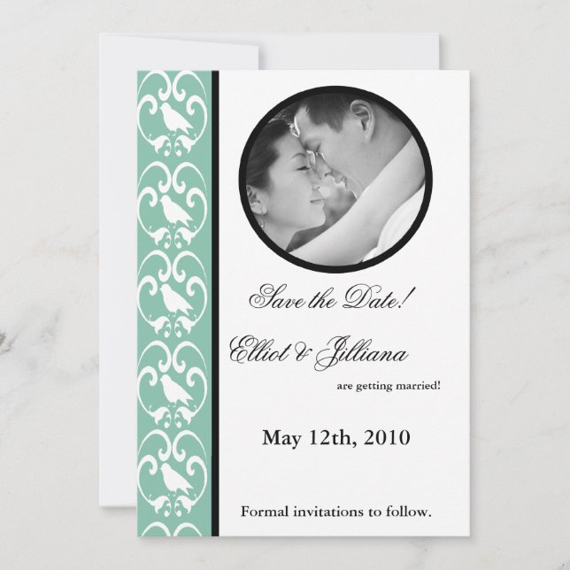 5x7 Save the Date Photo Engagement Announcement (Front)