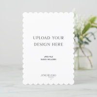 5x7" Scalloped Portrait Card Printing