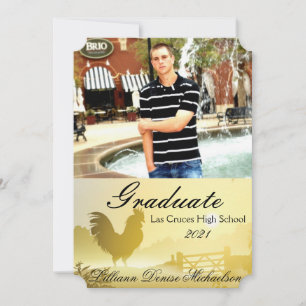 5x7 Senior Announcement Sunny Morning Farm Country