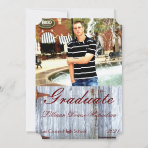 5x7 Senior Faire-part Lave blanche Porte de la gra