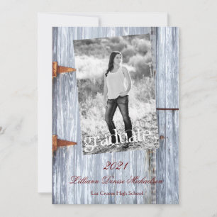 5x7 Senior Faire-part Lave blanche Porte de la gra