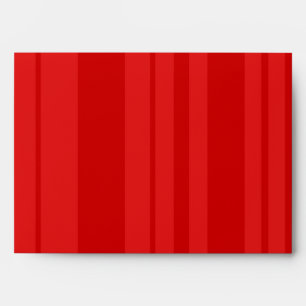 5x7 Striped Outside Red Inside Envelope