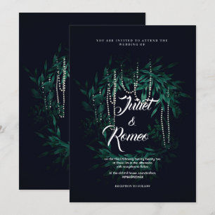 5x7 text wedding invite.ROMEO&JULIET Invitation