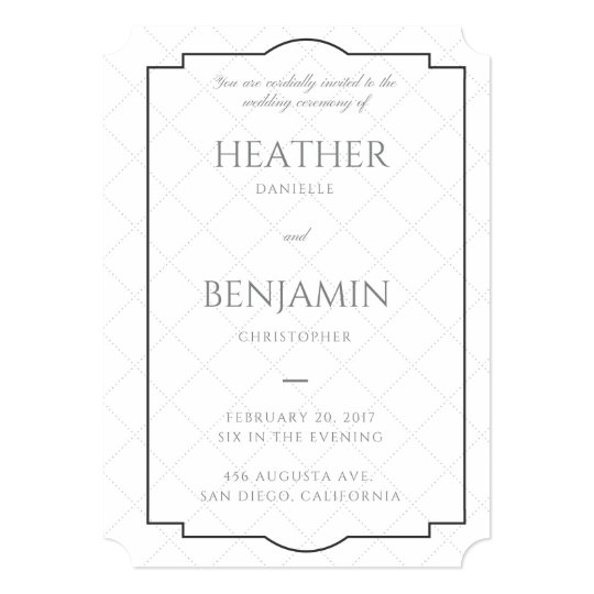 5x7 Wedding Invitation