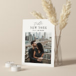 5x7 Wedding Travel Destination Photo Table Number<br><div class="desc">Add a special finishing touch to your wedding reception tables with these custom photo table number cards. Name each table after a memorable travel destination and add a photo and the destination name to these unique table number cards. Your photo is aligned at the bottom, with the location name and...</div>