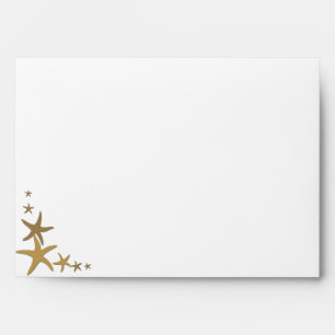 5x7 White Shells Sandy Beach Envelope